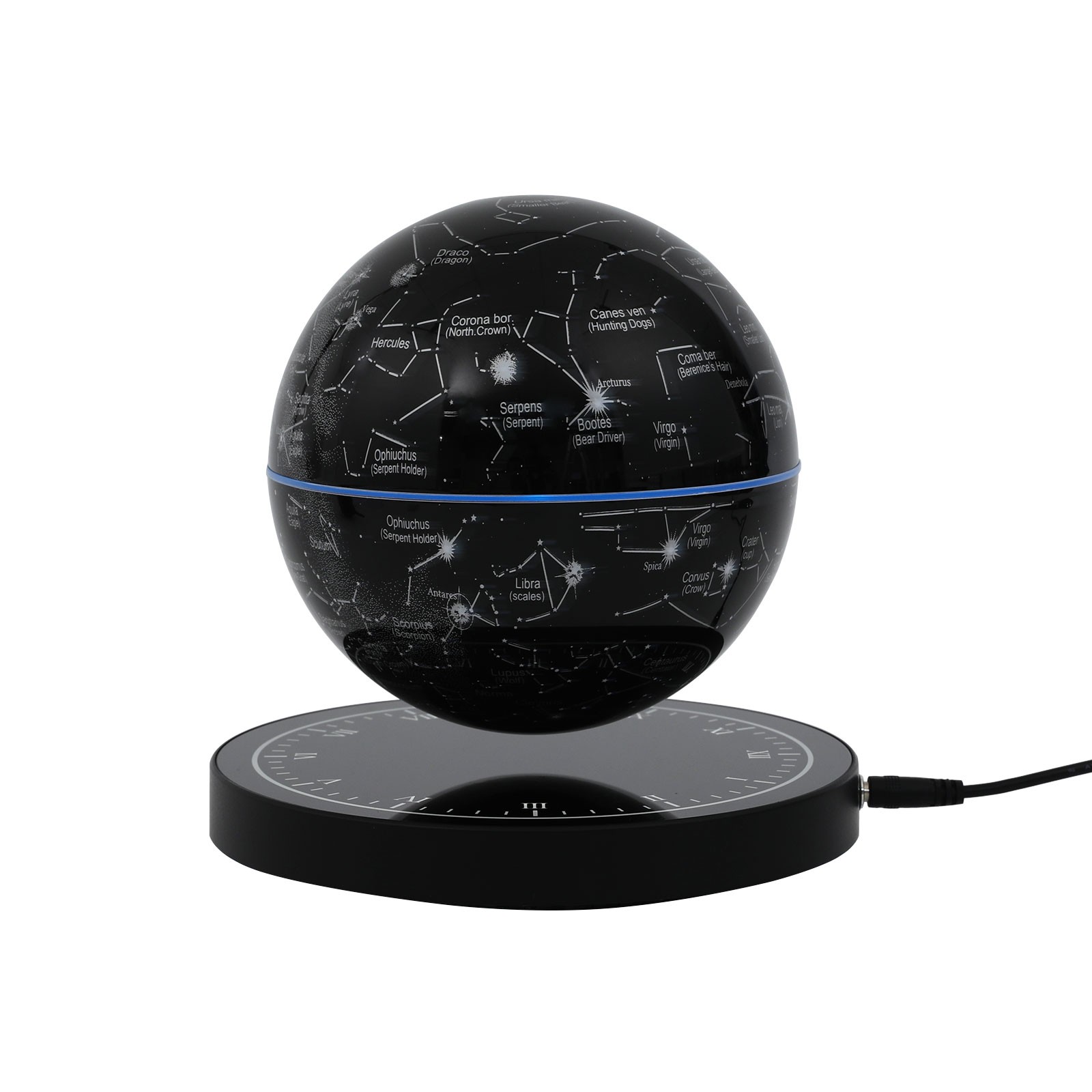 Magnetic Levitating Globe with LED Floating Globe Auto-Rotating Globe with Base
