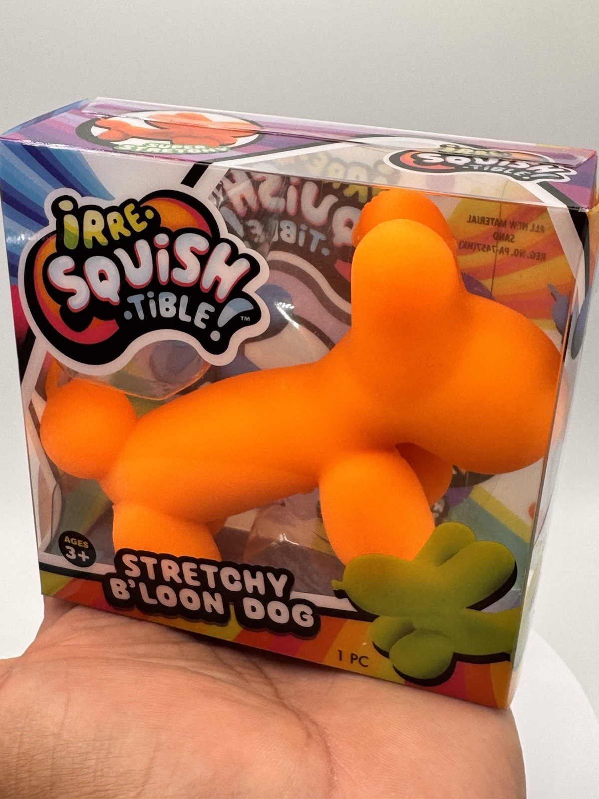 Irresistible Squish Stretchy Balloon Dog Glow in Dark Stress Toy Kids free ship