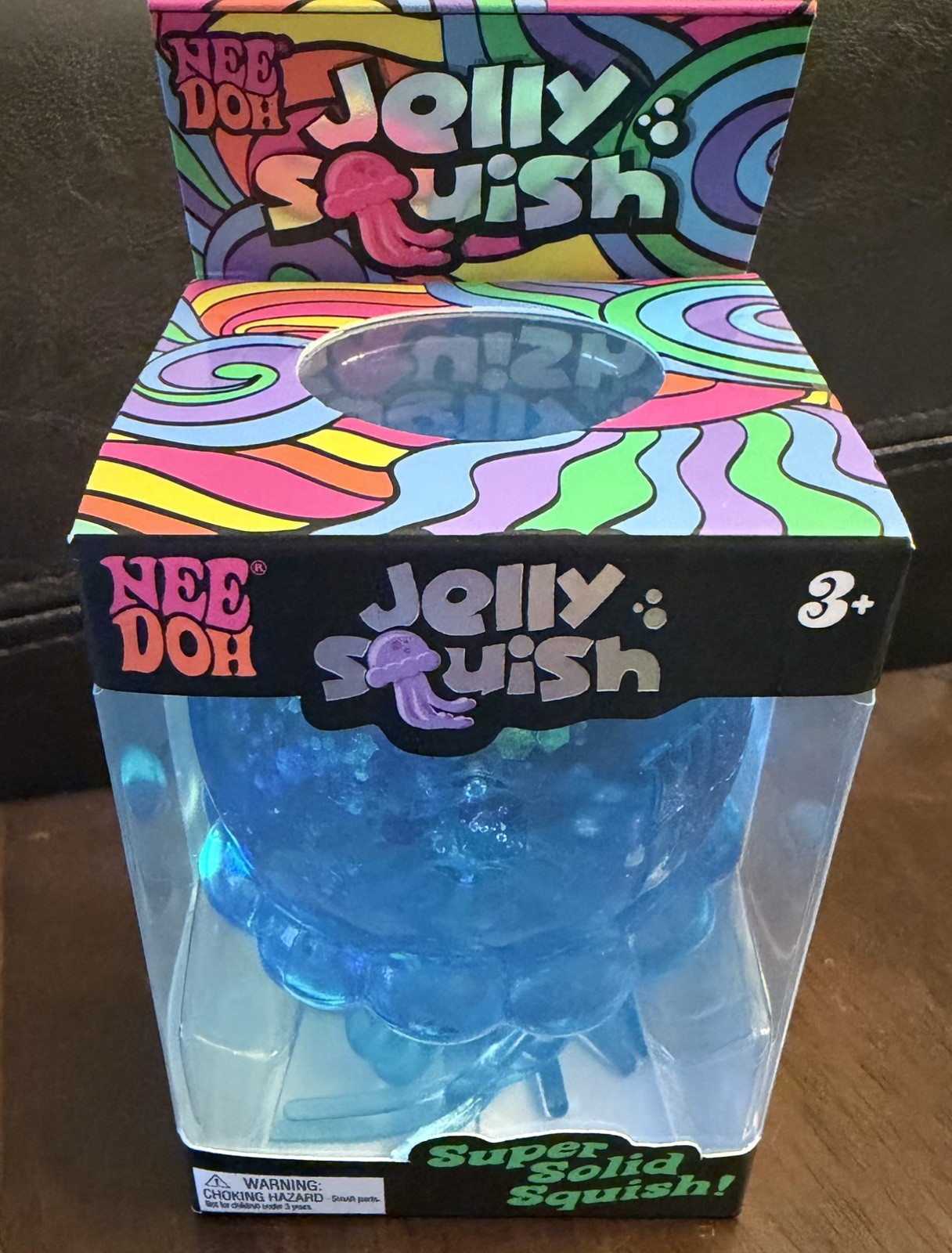 NeeDoh Nee Doh Jelly Squish Super Authentic Jelly Fish Lot Of 3 Pink Blue Purple