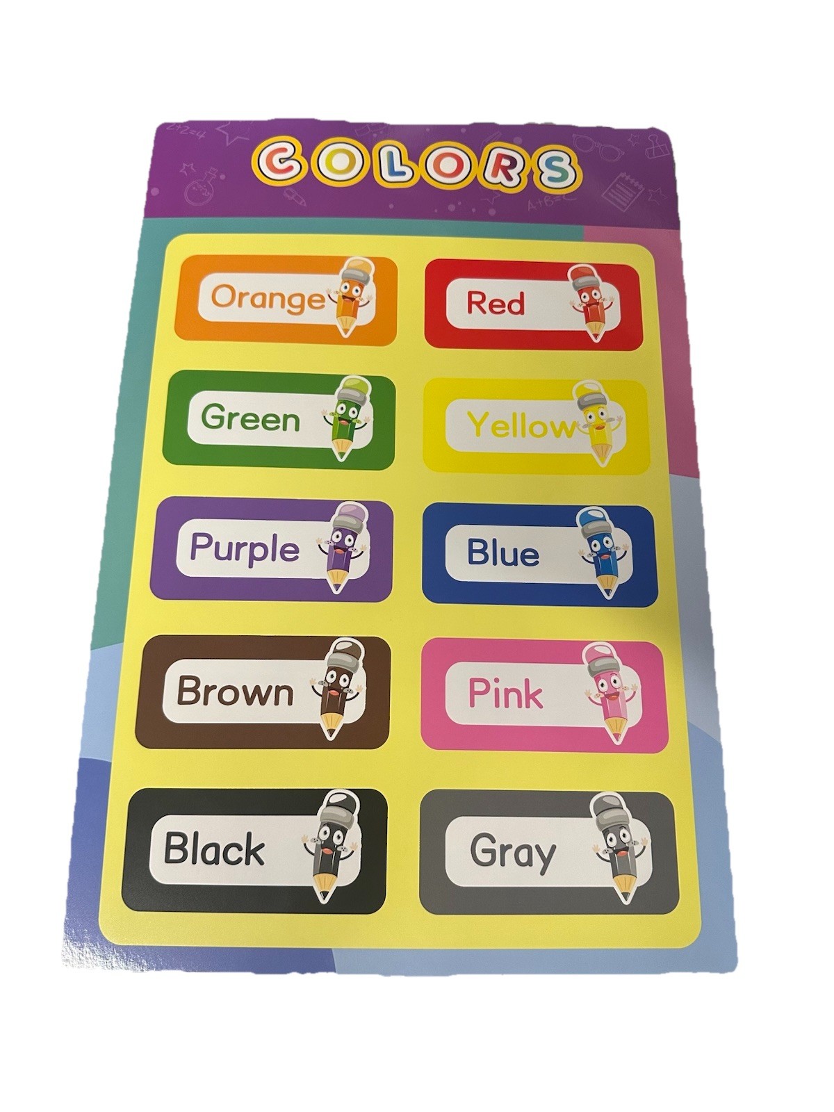 16PCS Educational Preschool Posters Toddlers Kids Perfect for Classroom Teach