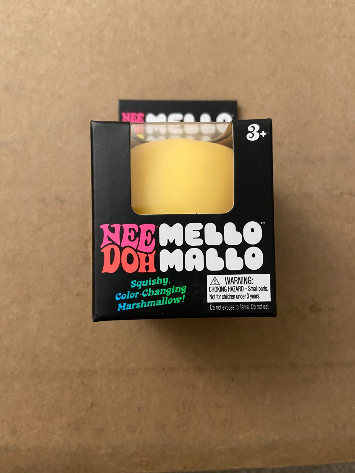 NeeDoh Mello Mallo Color Change Squishy Squeeze Sensory Toy Yellow