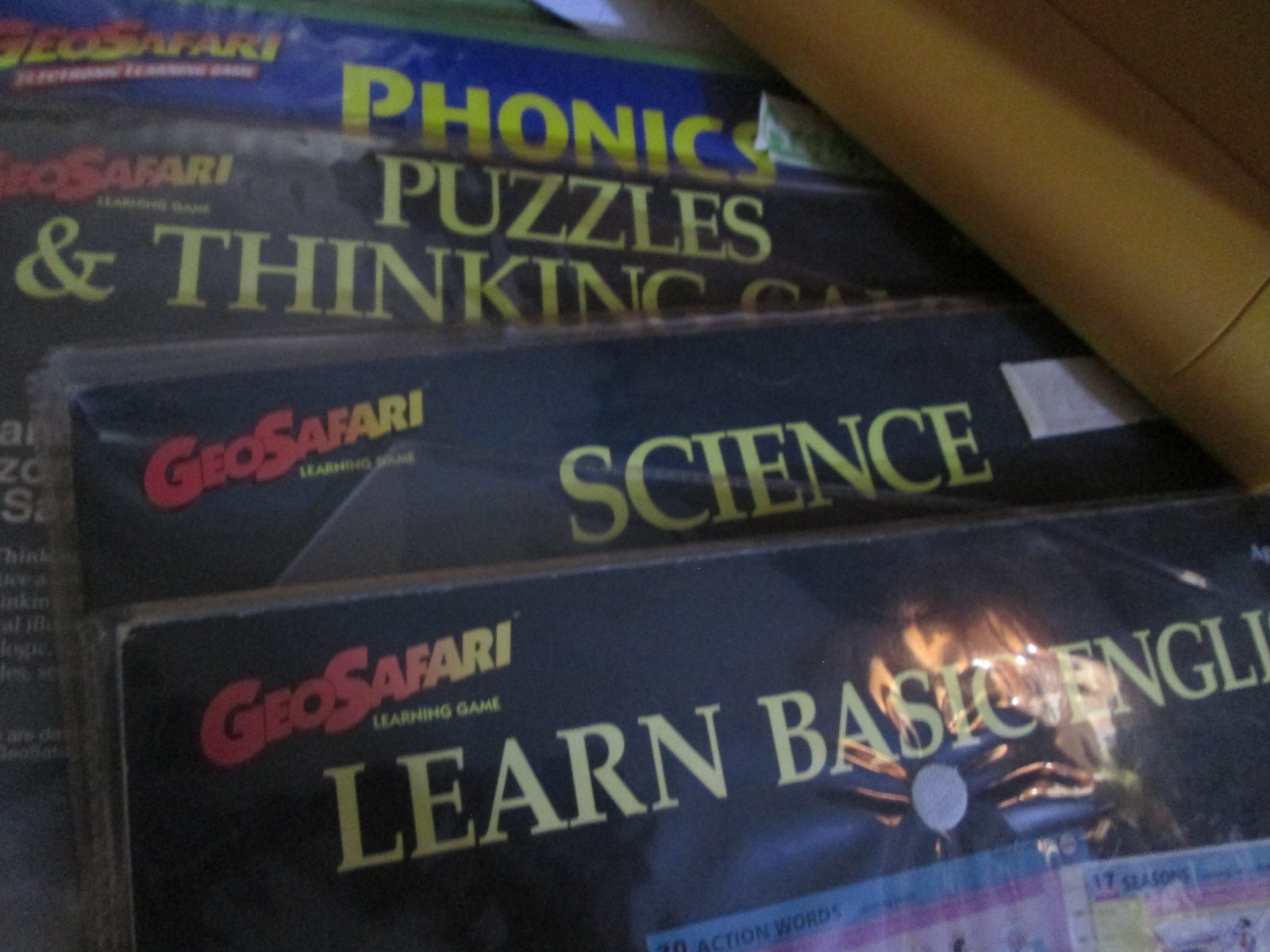GeoSafari EI-8700 Electronic Learning Game System Card Activities W/ POWER CORD