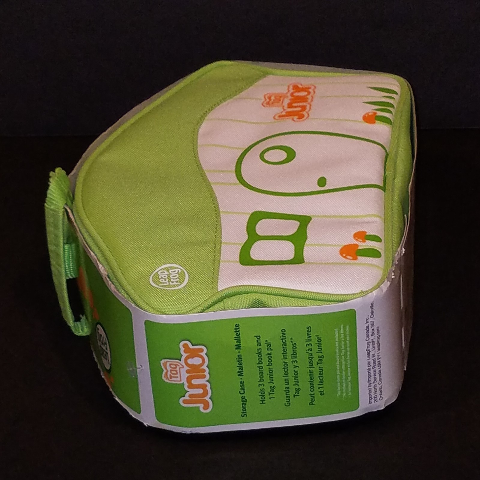 NEW LeapFrog Tag Junior Storage Case Carry Carrying Green Zip Bag Leap Frog Jr