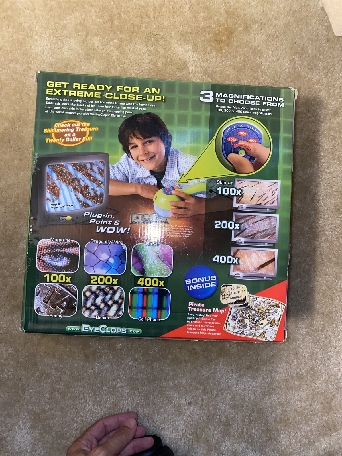 Jakks Pacific Bionic Eye Eye Clops Series Plug-In TV Microscope 2008 NIB