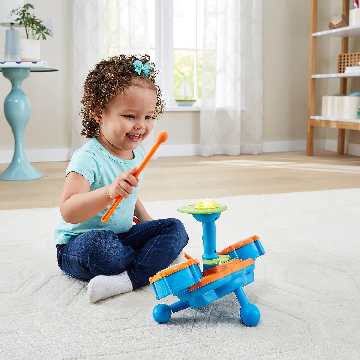 Toddlers Kids Drum Set, Orange