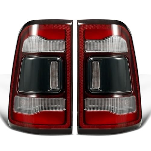 Tail Light Assembly Compatible With 19 RAM 1500 LED Black w/o Blind Spot RH