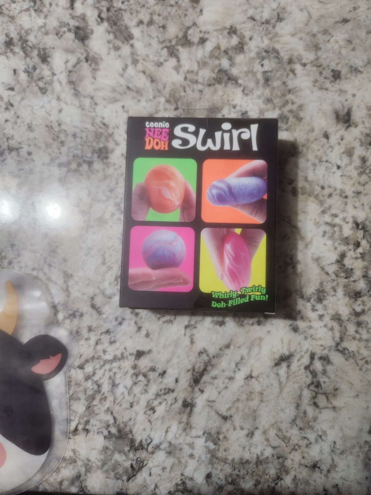 NeeDoh Teenie Swirl 4-pack, Nee Doh Mini Squishy Stress Balls, Set Of Four