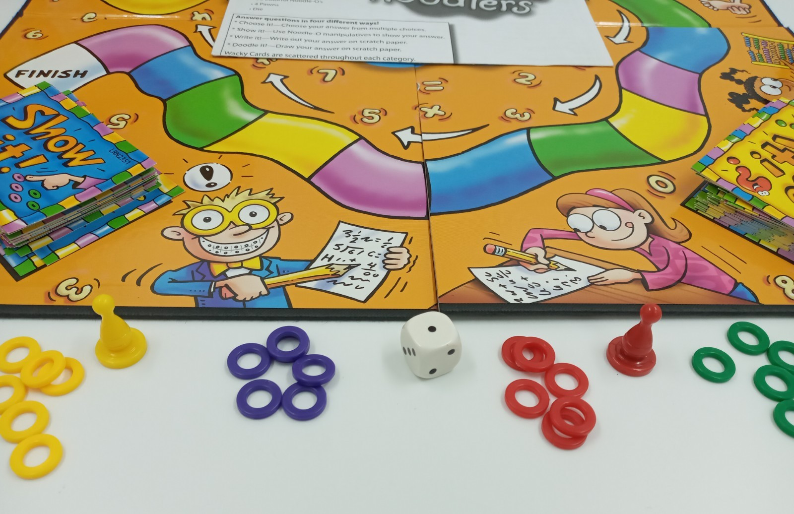 Math Noodlers Game, Grades 4-5 by Edupress- INCOMPLETE / MISSING Parts / Pieces