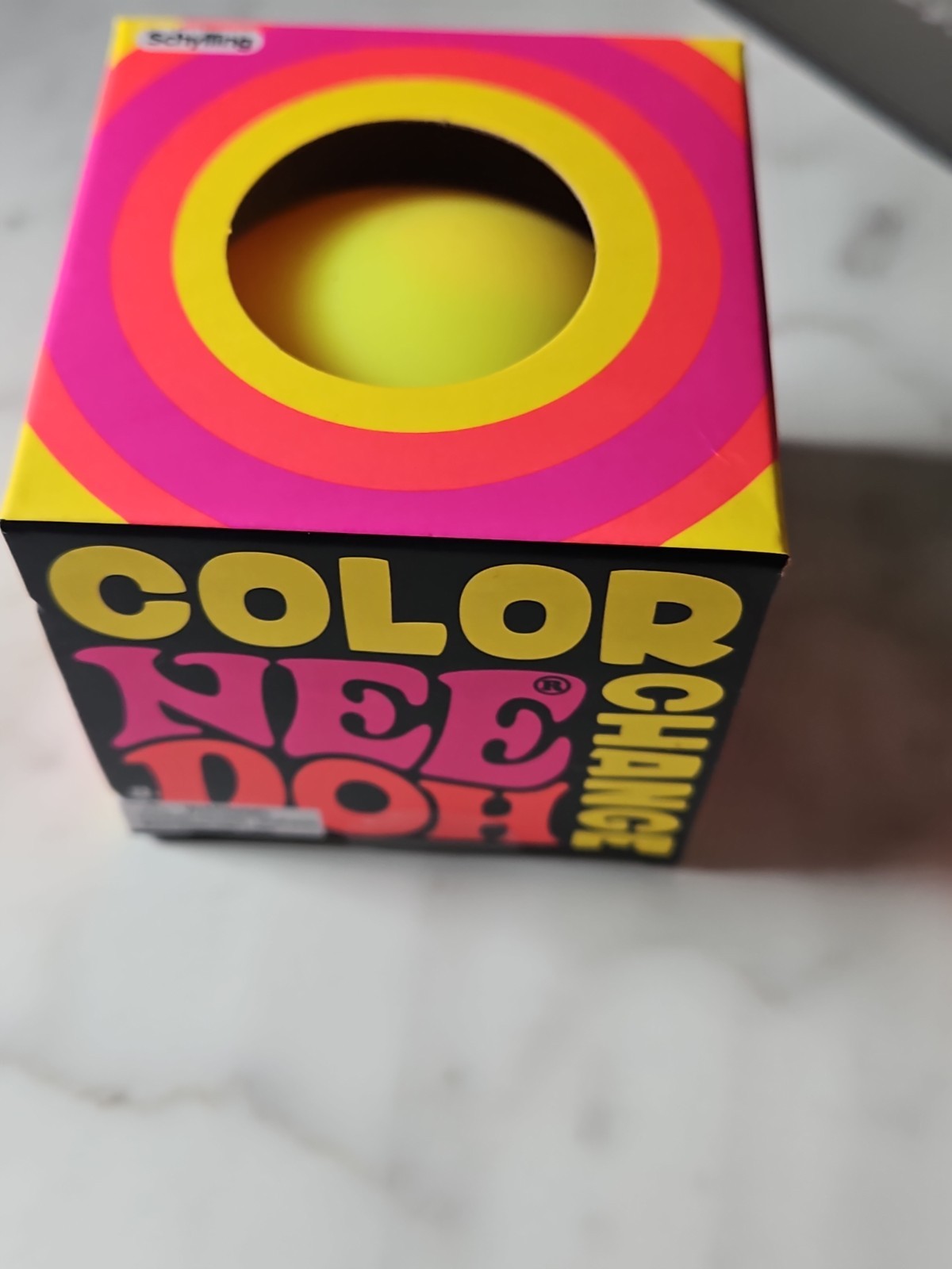 NEW NeeDoh Color Change Set of 2 Yellow & Blue Schylling Sealed Authentic