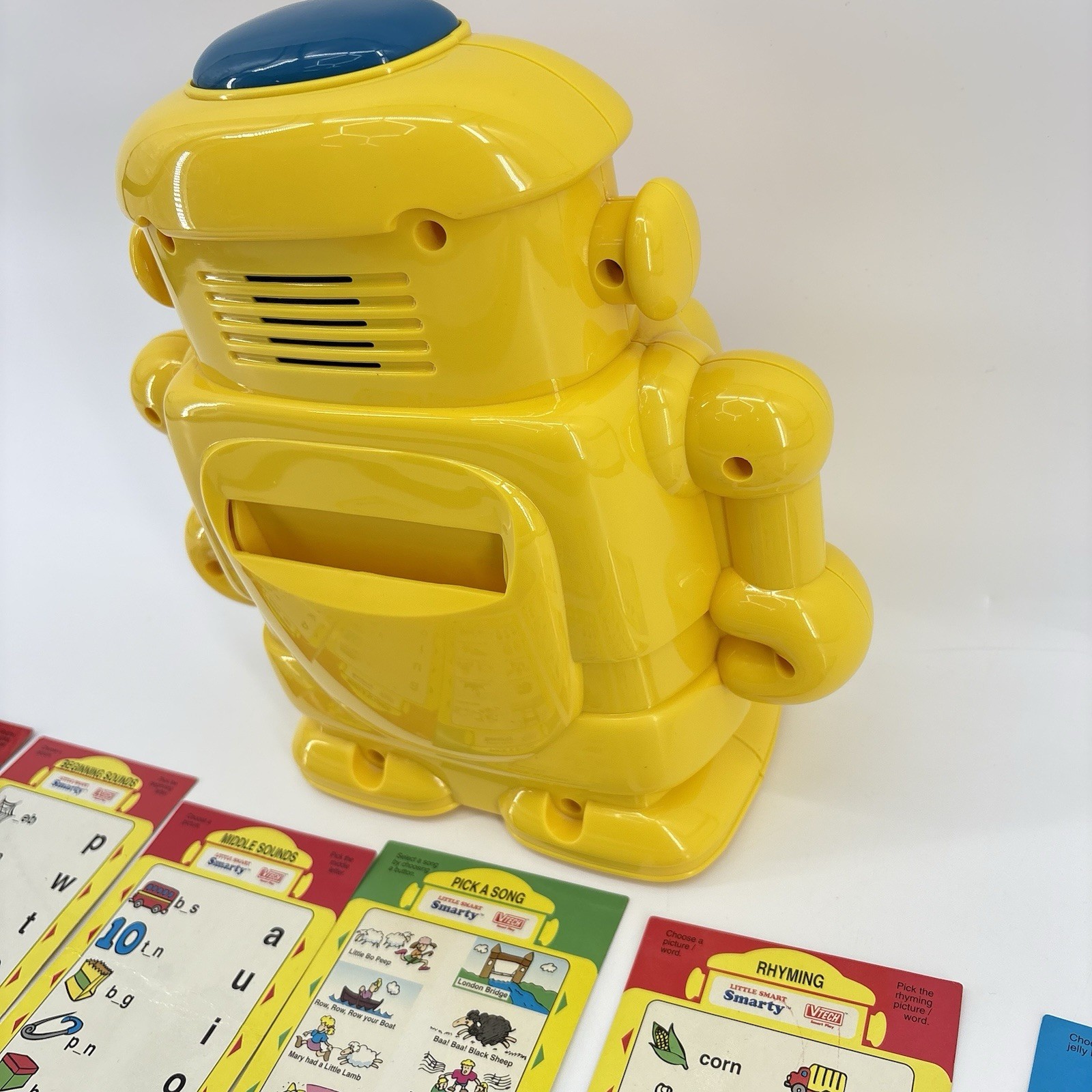 VTech Talking Little Smart Smarty VTG Robot & 10 2-Sided Activity Cards Works