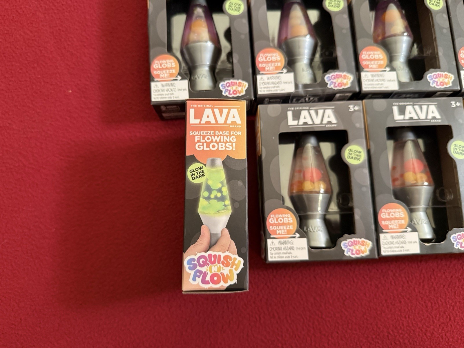 NeeDoh Schylling Lava Lamp Glow In The Dark Squishy LOT OF 20 NEW
