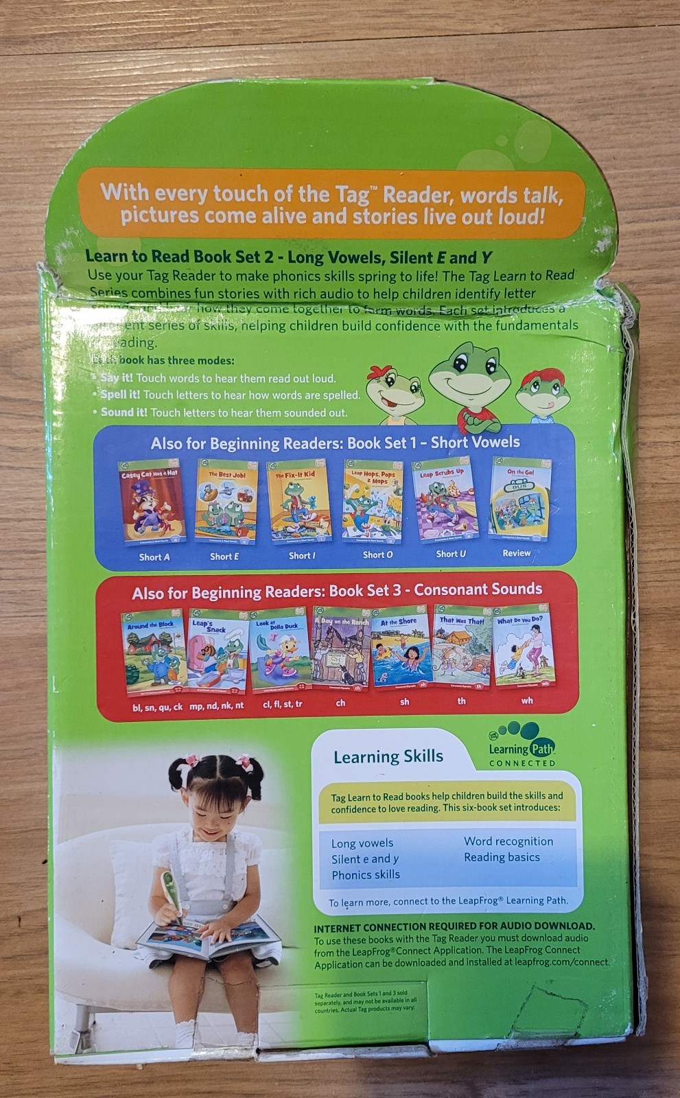 LeapFrog Tag Learn to Read Book Set 2 Long Vowels 4-7 Years