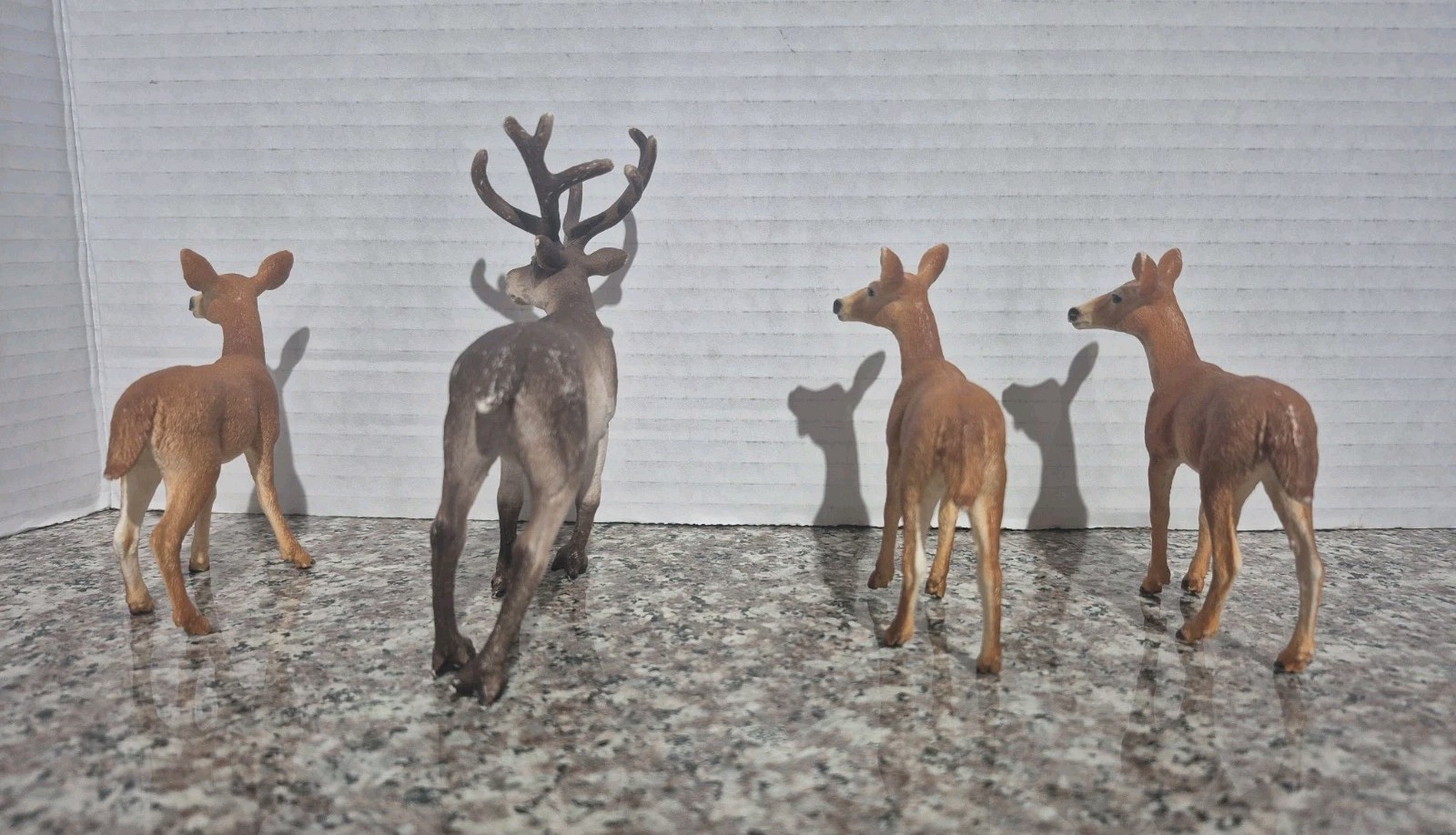 Schleich Deer Buck & 3 Doe Animal Figures 2018-2019