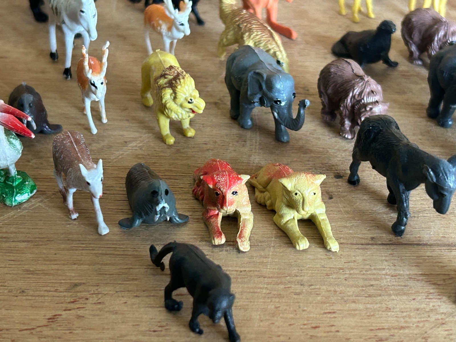 Toy Animal Junk Drawer Lot 90+ Mini Miniature Safari Outback Forest Zoo Crafts
