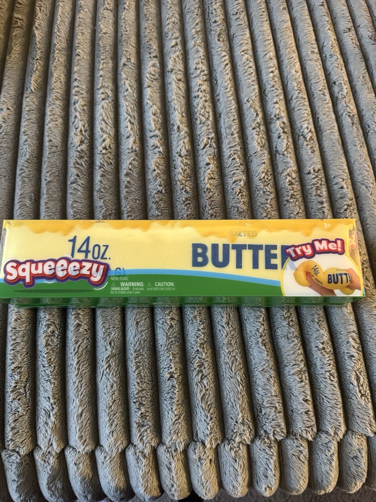 Sunny Days Squeezy Butter Tactile Squeeze Toy 14 oz Yellow Green Blue 571064