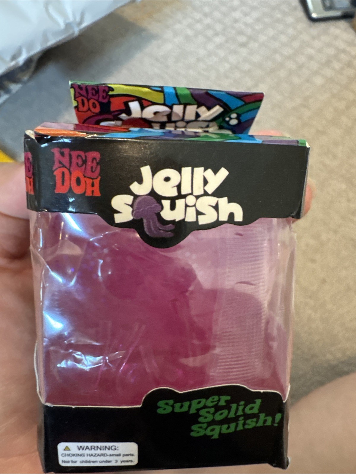 Pink Jelly Squish Viral Toy New! Fast Shipping! Pink with glitter NIB
