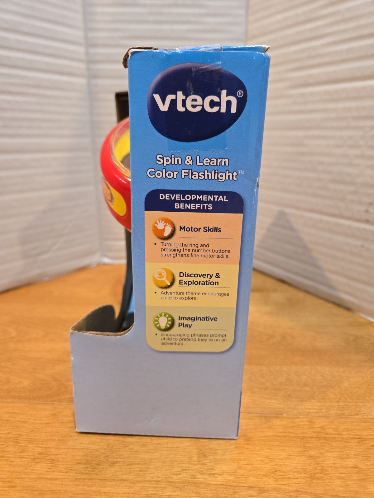 VTech Spin & Learn Color Flashlight Colors, Animals, Counting 1-3 Years Old NIB