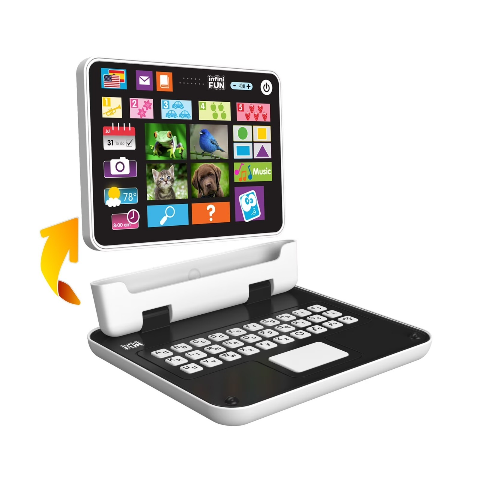 Infinifun My First 2-in-1 Toy Tablet (Bilingual)-Ages 2 Years and up – New