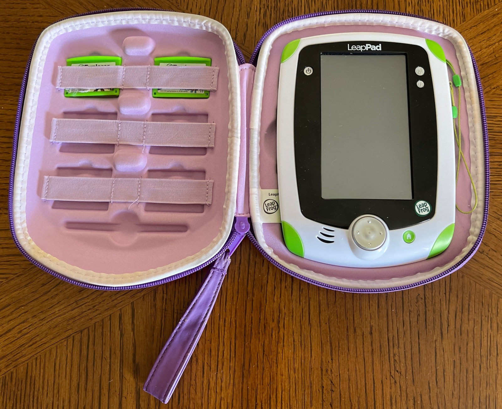 LeapFrog LeapPad Explorer 1 Tablet w/ Purple Case & 2 Games (Tested & Working!)
