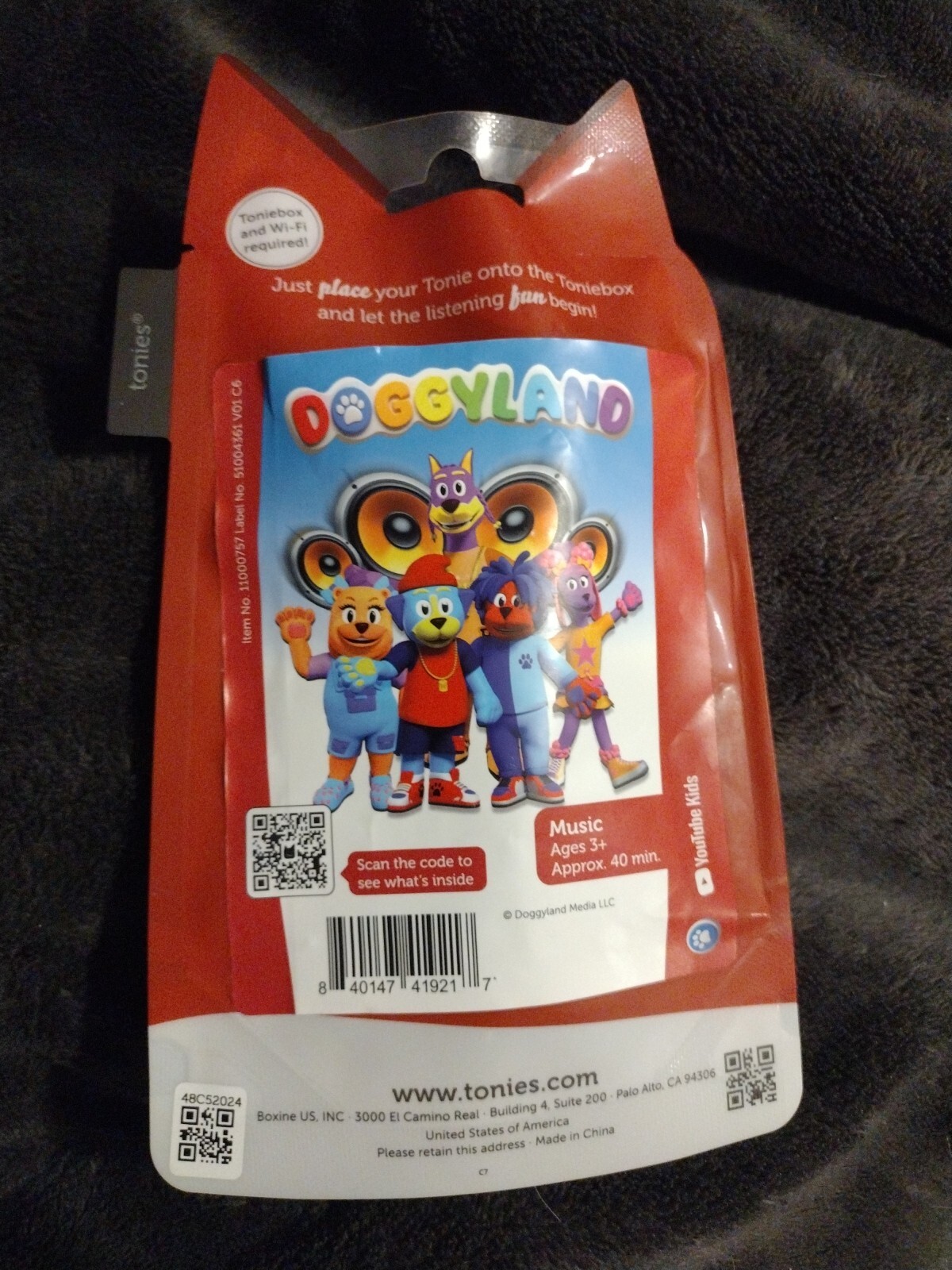 Tonies Bow Wizzle Audio Play Character from Doggyland