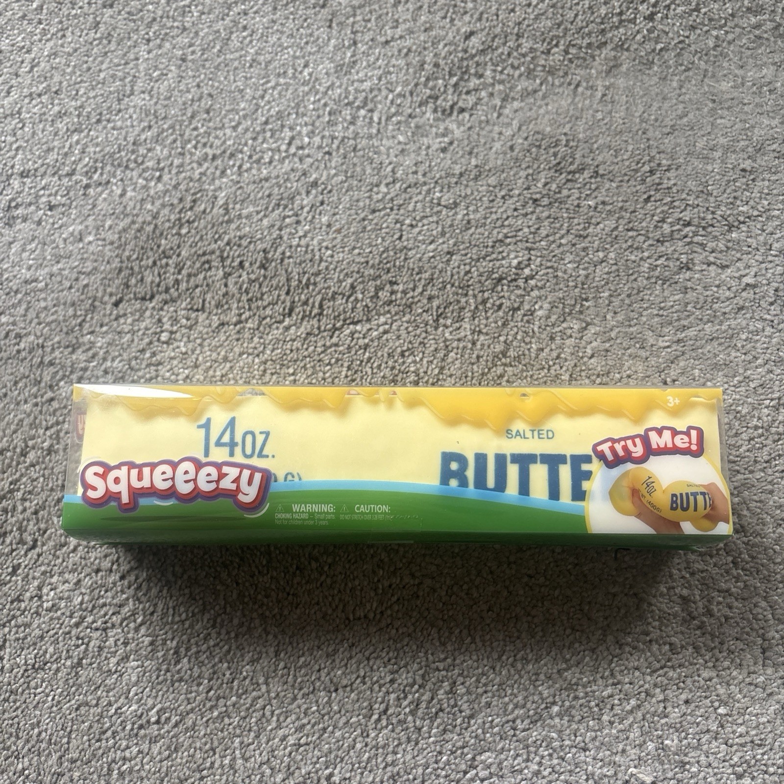 Sunny Days Squeezy Salted Butter 14oz Squeeze Tear-Resistant Stress Toy Viral
