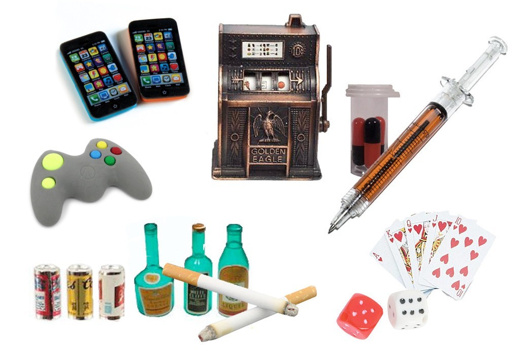 Sand Tray Therapy Miniatures Addictions Set