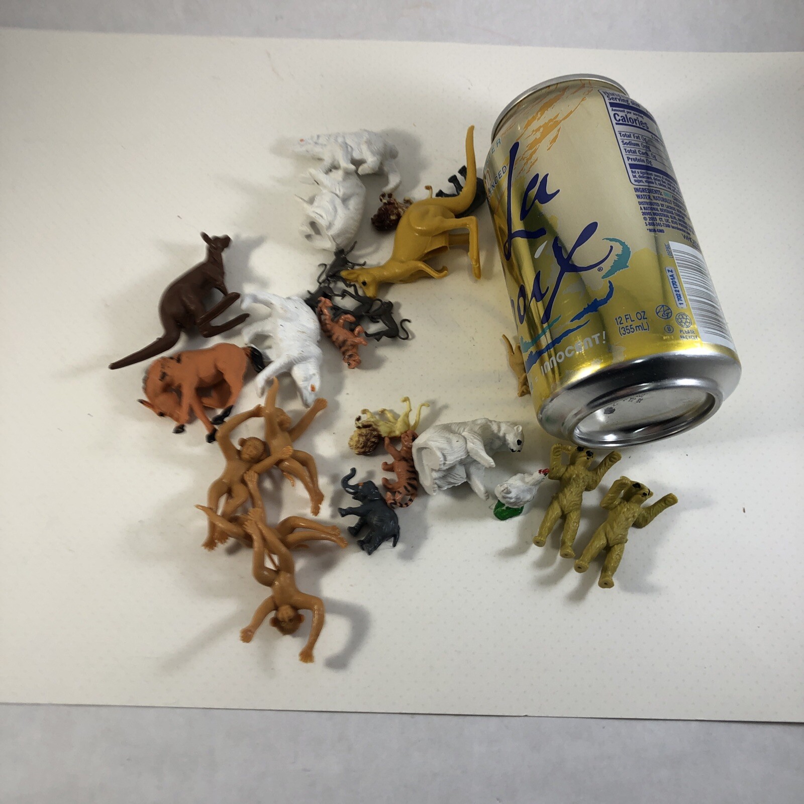 Vintage Toy Animals Mixed Lot of 25 Monkeys Bears Polar Bears 1970s