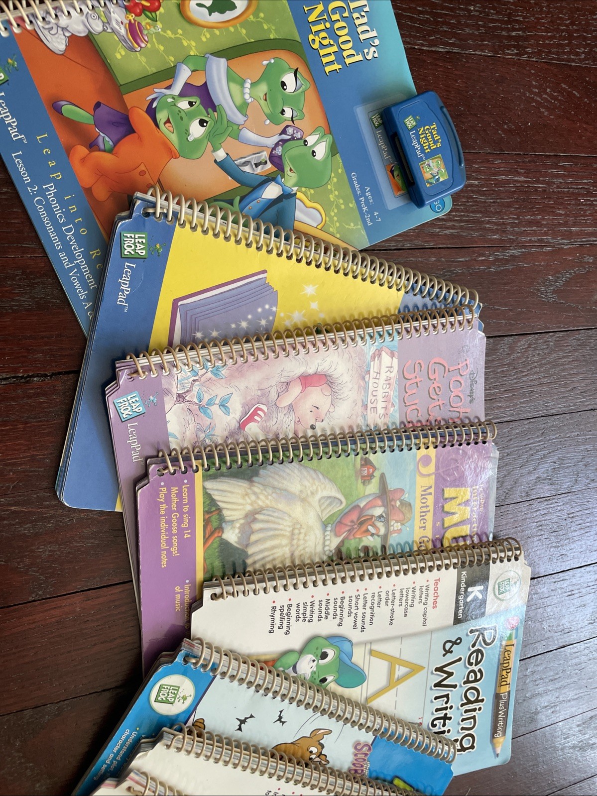 Leapfrog LeapPad Learning System Lot 10 Books & 11 Cartridges