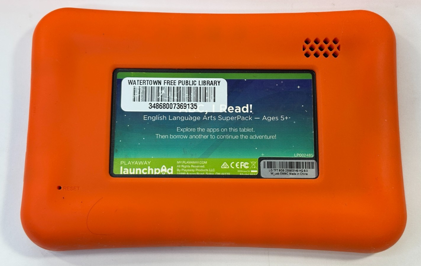 Playaway Launchpad Pre-Loaded Tablet – ABC, I Read! Ages 5+