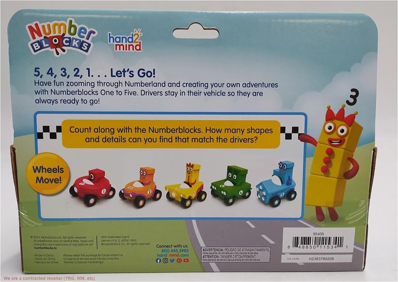 Hand2Mind Numberblocks Mini Vehicles