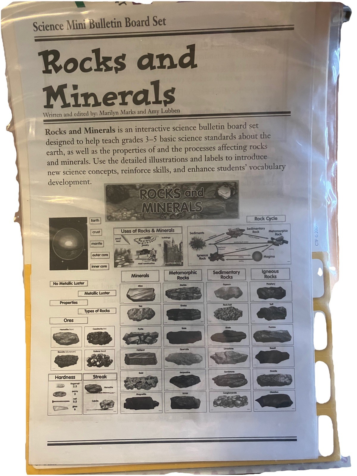 Creative Teaching Press Rocks and Minerals Mini Bulletin Board Set Ages 3-5