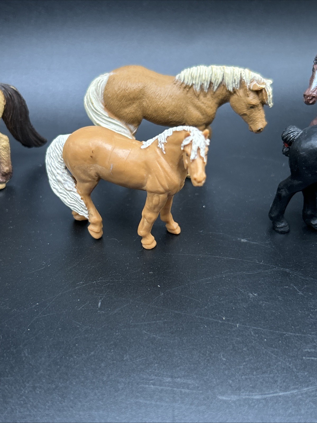 Safari LTD 2” mini horse Lot 6 Animal Figurine farm toy figure 1990s