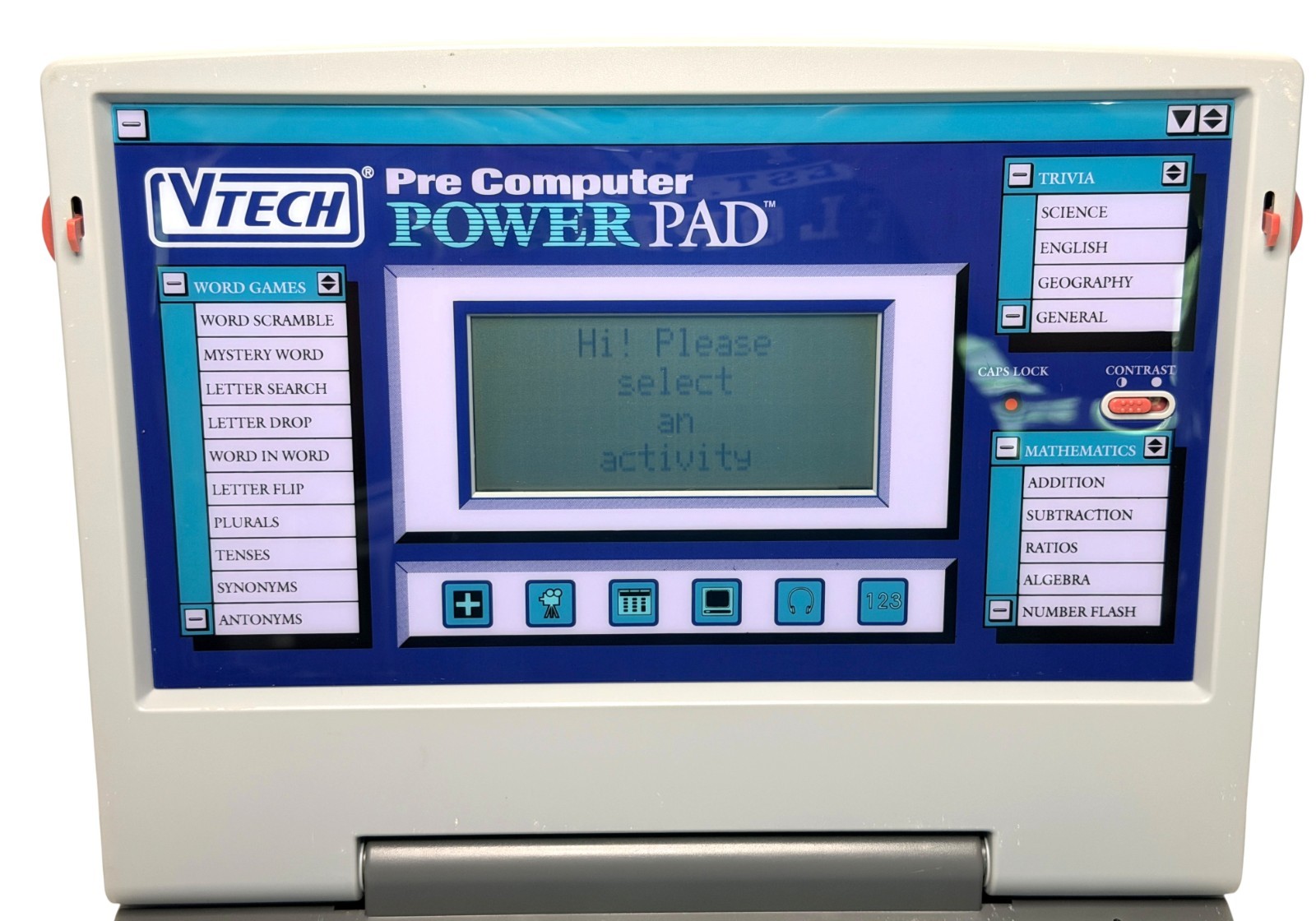 VTech Pre Computer Power Pad Vtg 1994 Tested Working w/ Manual & Power Cord