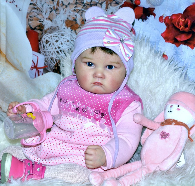 25″ Chubby Newborn Charlotte Fresh Reborn Baby Doll Kit Unassembled Parts w/ COA