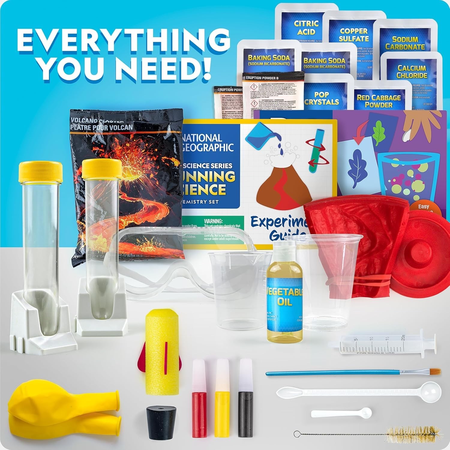 Blue Marble Stunning Chemistry Set – Mega Science Kit with 45 Easy Experiment…