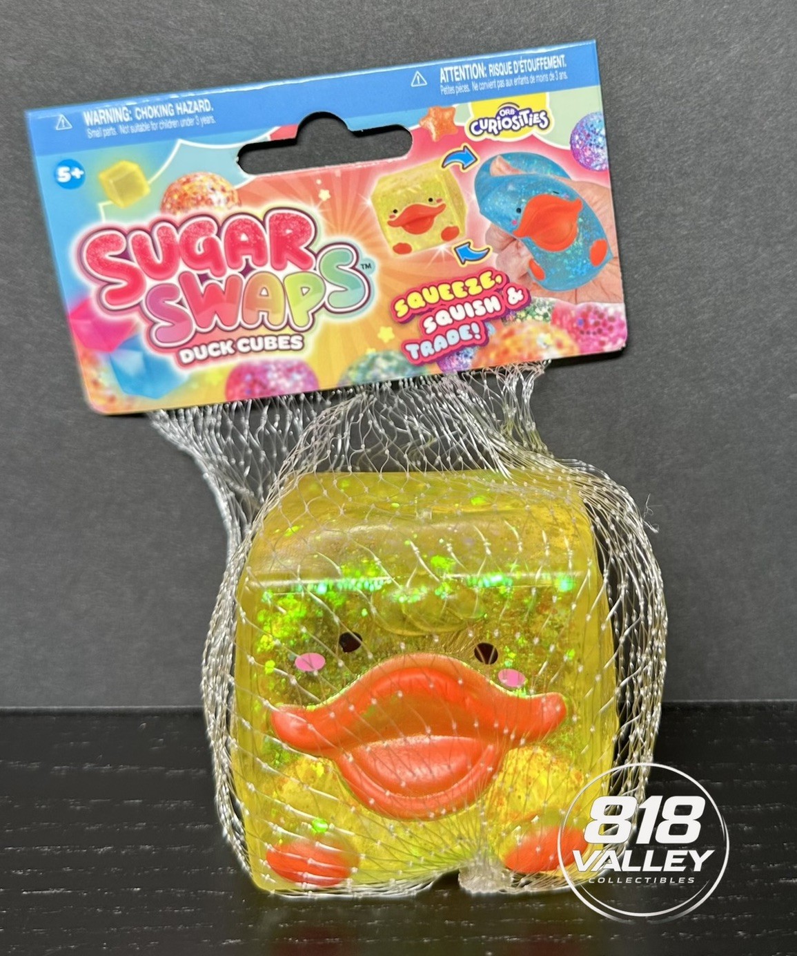 Sugar Swaps Duck Cube – Yellow -Squishy Fidget Sensory Toy