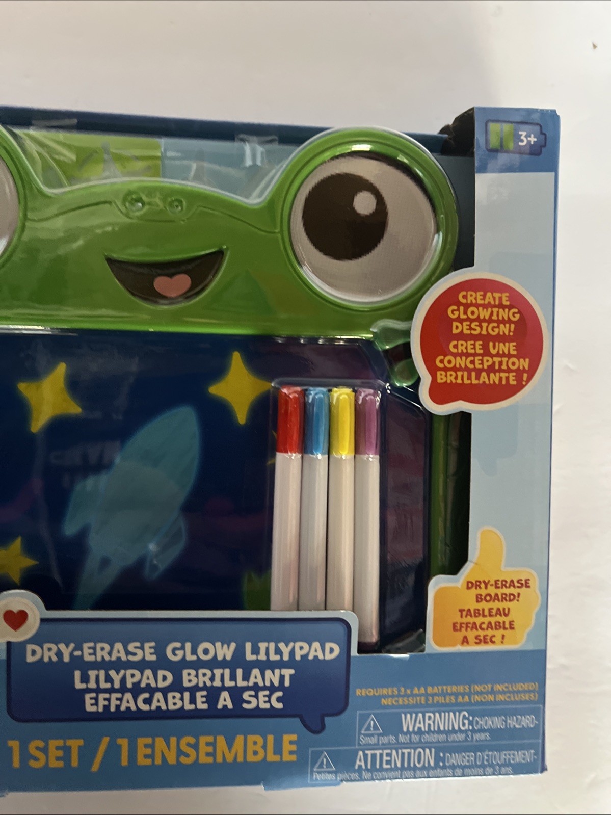 Toy Story 5 Lilypad/Pixar Dry Erase Glow in the Dark Drawing Board, In hand