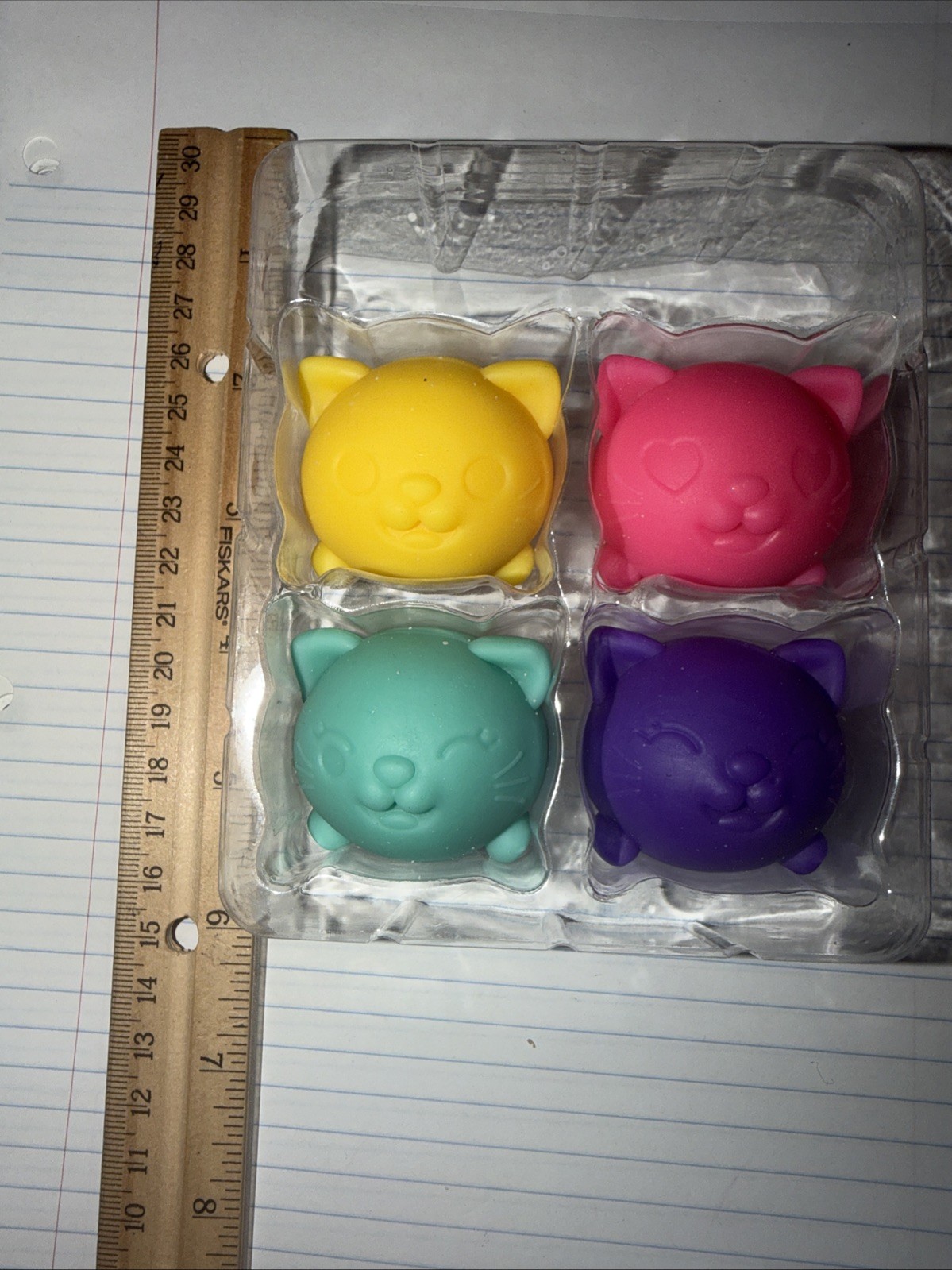 teenie Needoh Cool Cats 4pack Squishy New! Fast Shipping!