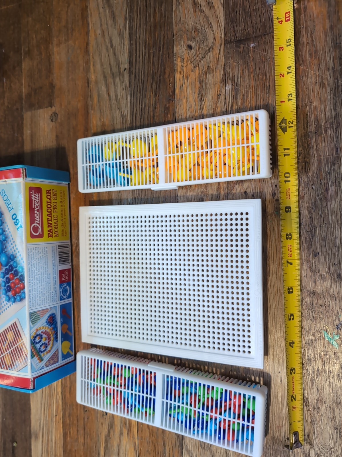 Quercetti Fantacolor Mosaic Peg Set Art Creative TOY Made In Italy