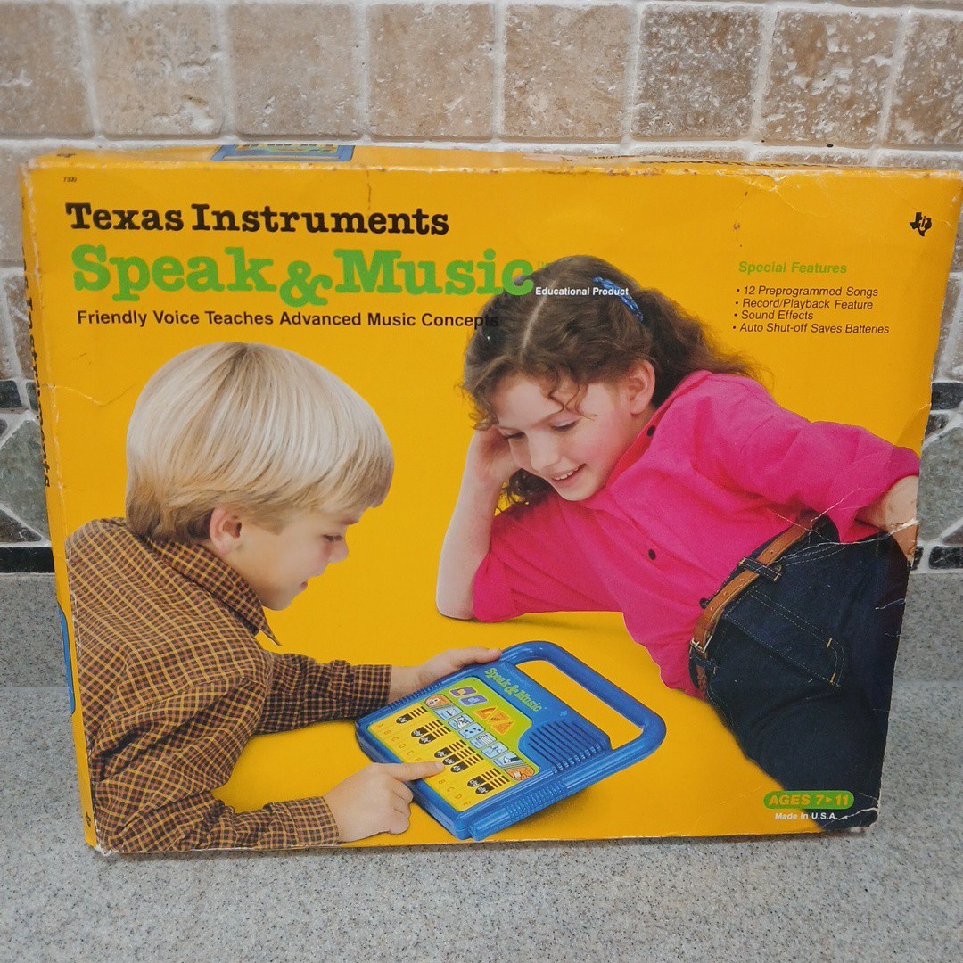 Texas Instruments~Speak & Music~Vintage Learning Toy-Malfunctioning/Repair/parts