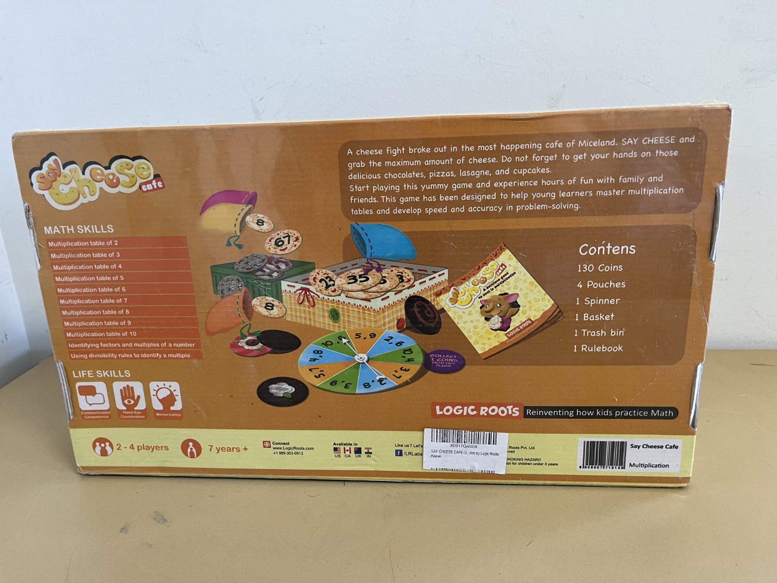 Say Cheese Cafe – Multiplication Math Game, Logic Roots, New & Sealed