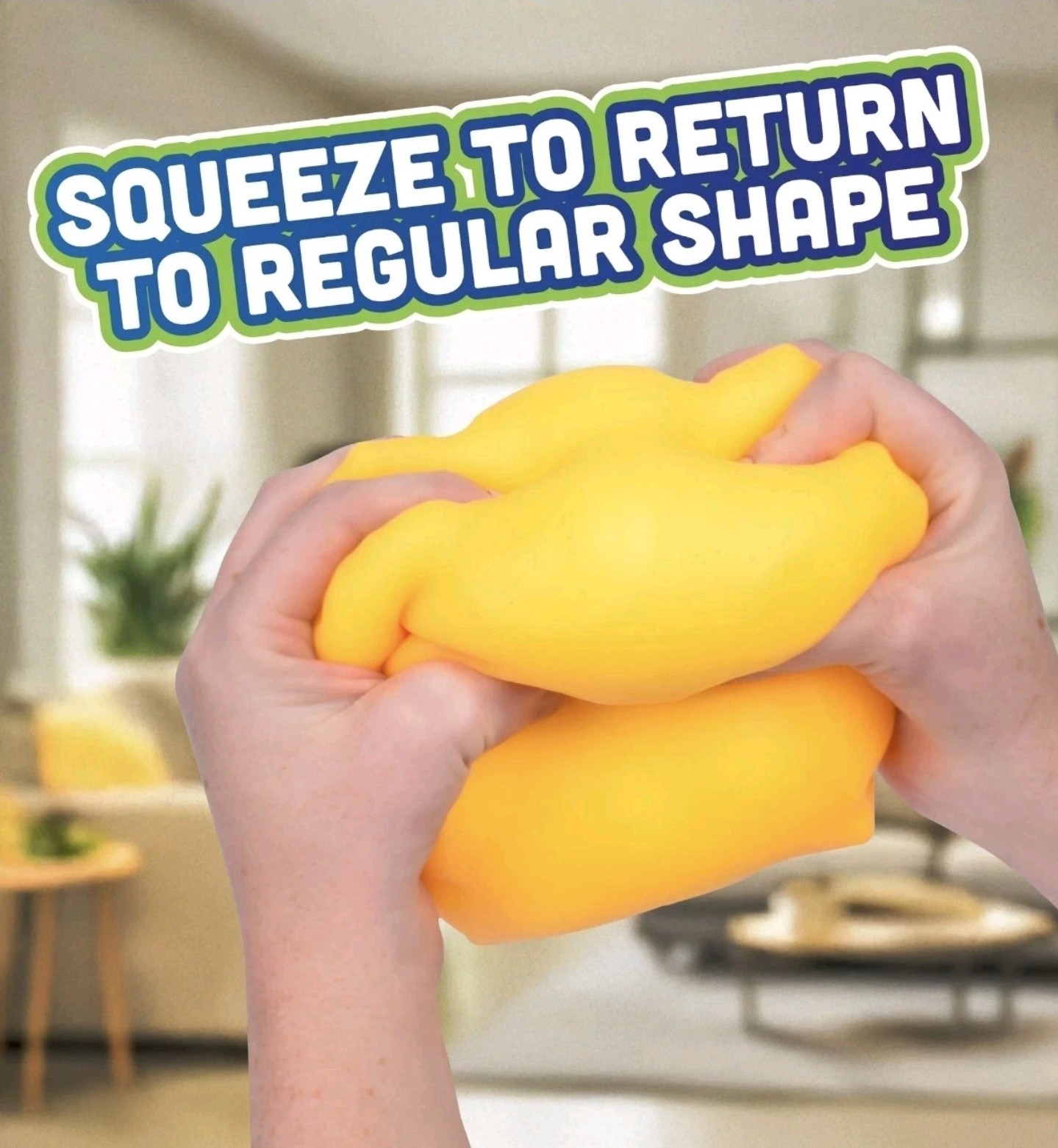 Toymendous! Squeeze Cheese Block Large Squishy Stress Relief Fidget Sensory New