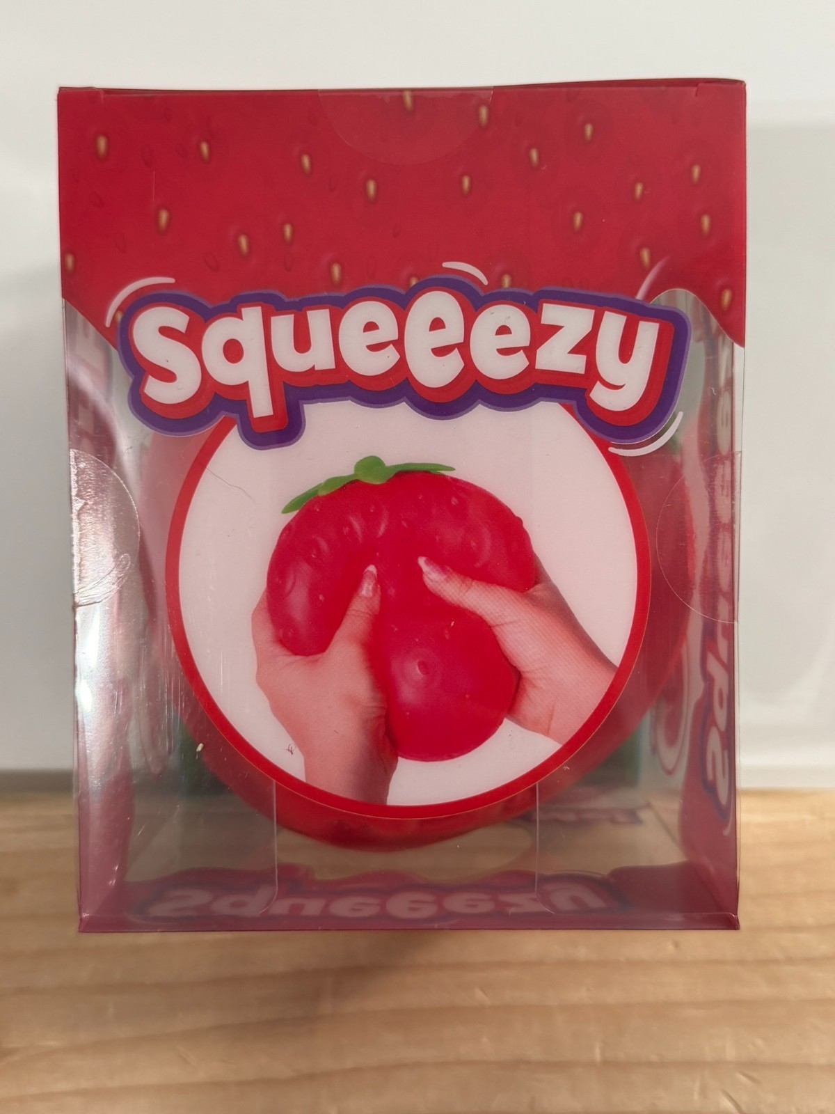 Sunny Days Jumbo Squeezy Strawberry Squishy Toy Stress Relief Sensory Fun