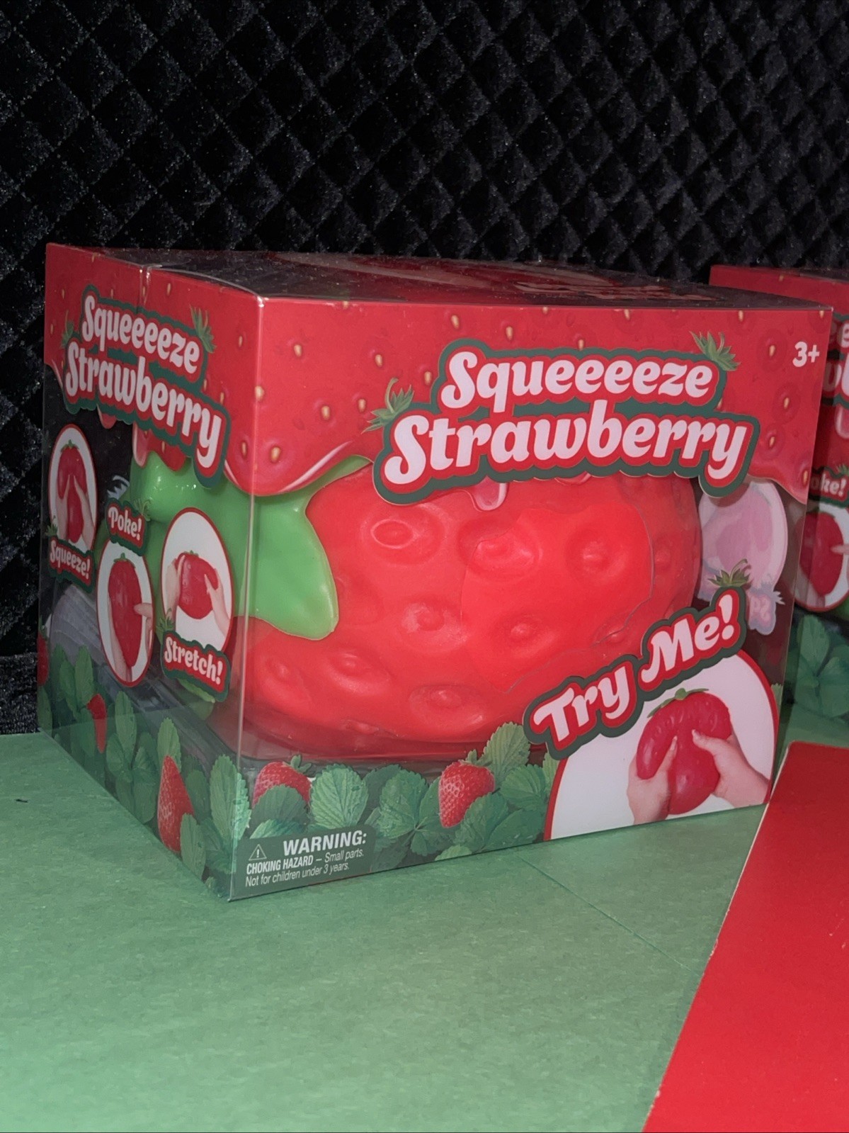 Big Squishy Squeeezy Strawberry Squishy Toy Sensory Sunny Days Lot Of 2
