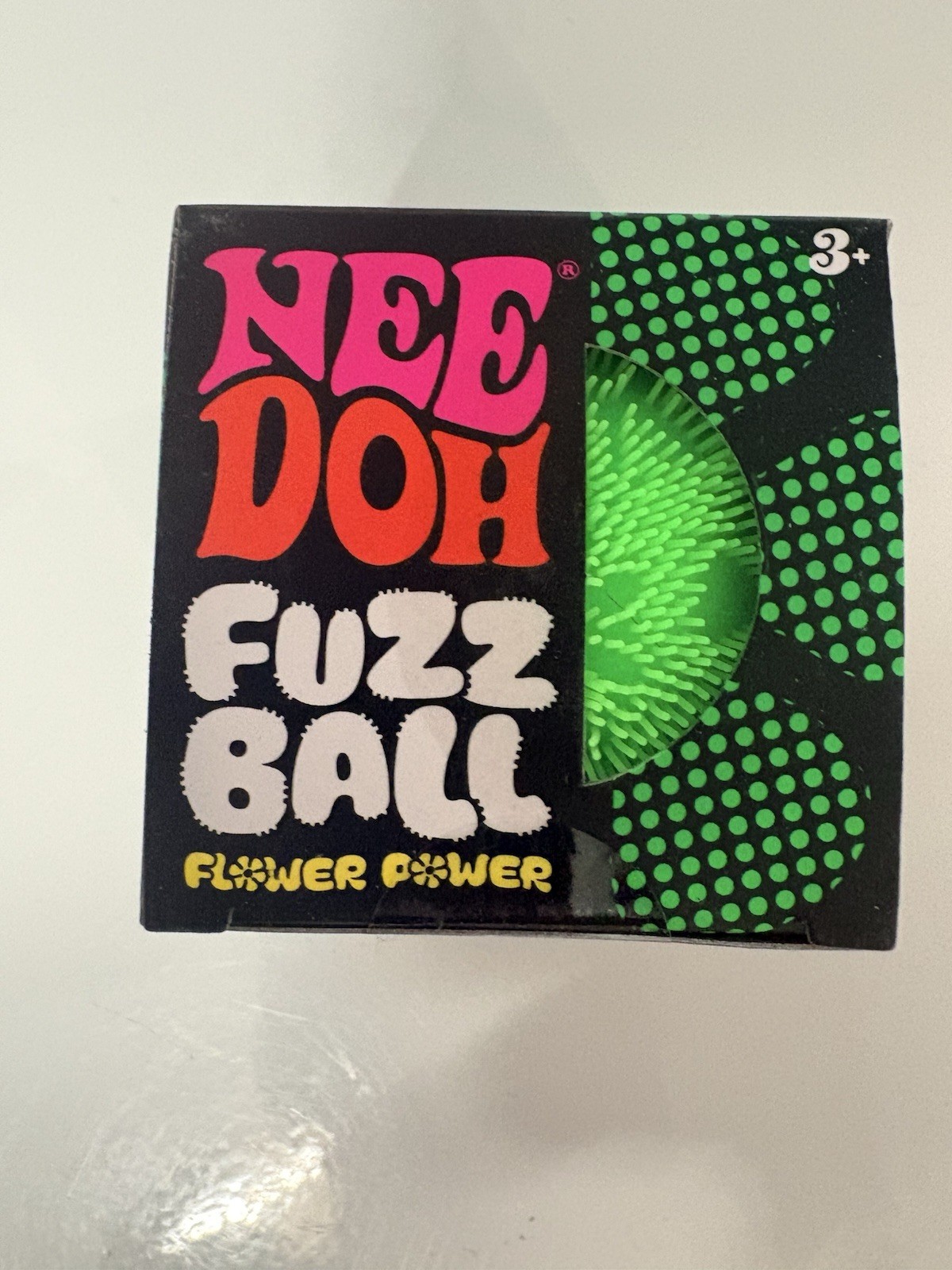 GREEN Needoh FUZZ BALL Flower Power Nee Doh Fuzzball 100% AUTHENTIC Viral TikTok