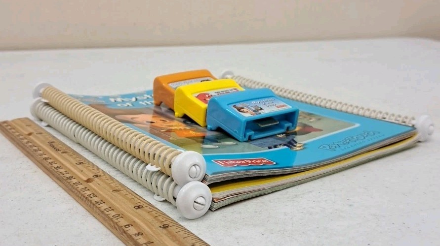 Lot Of 3 Fisher-Price Power Touch Learning System Cartridges & Spiral Books