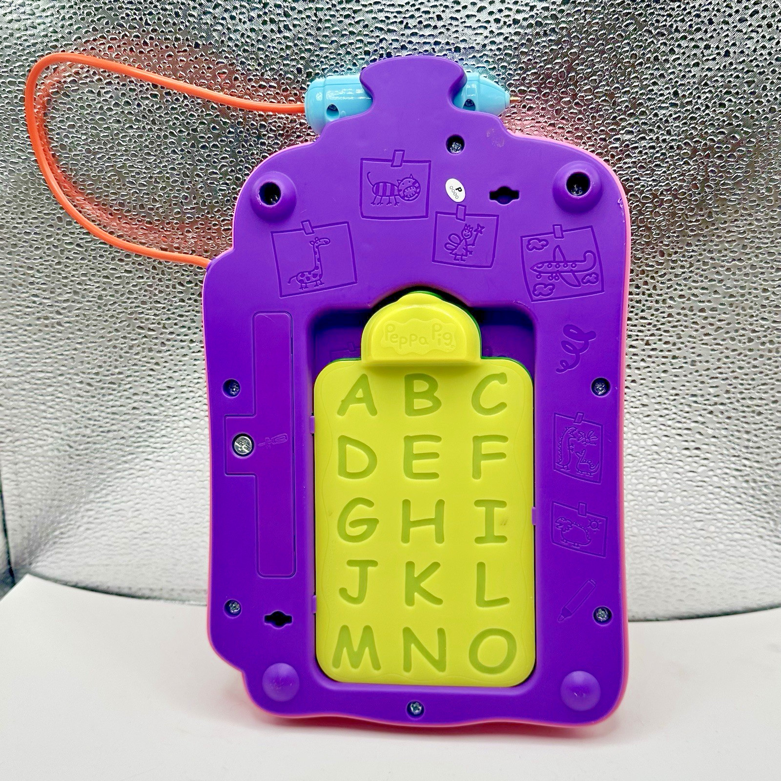 Disney VTech Peppa Pig ~ Talk & Trace Clipboard with 2 Alphabet Stencils ~ ABCs