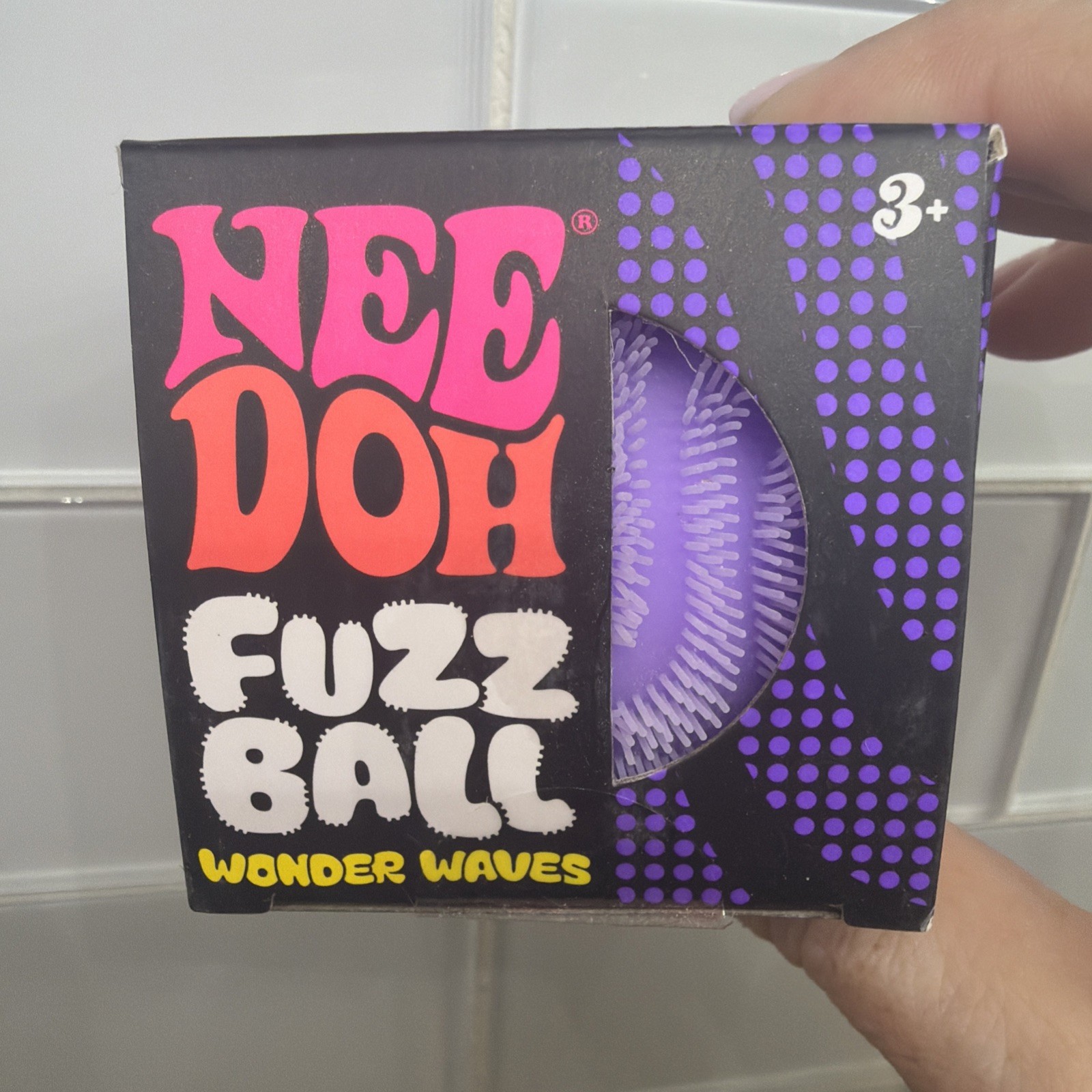 Needoh Fuzzball wonder waves Velvet Squeeze purple 💜 fast ship viral squishy