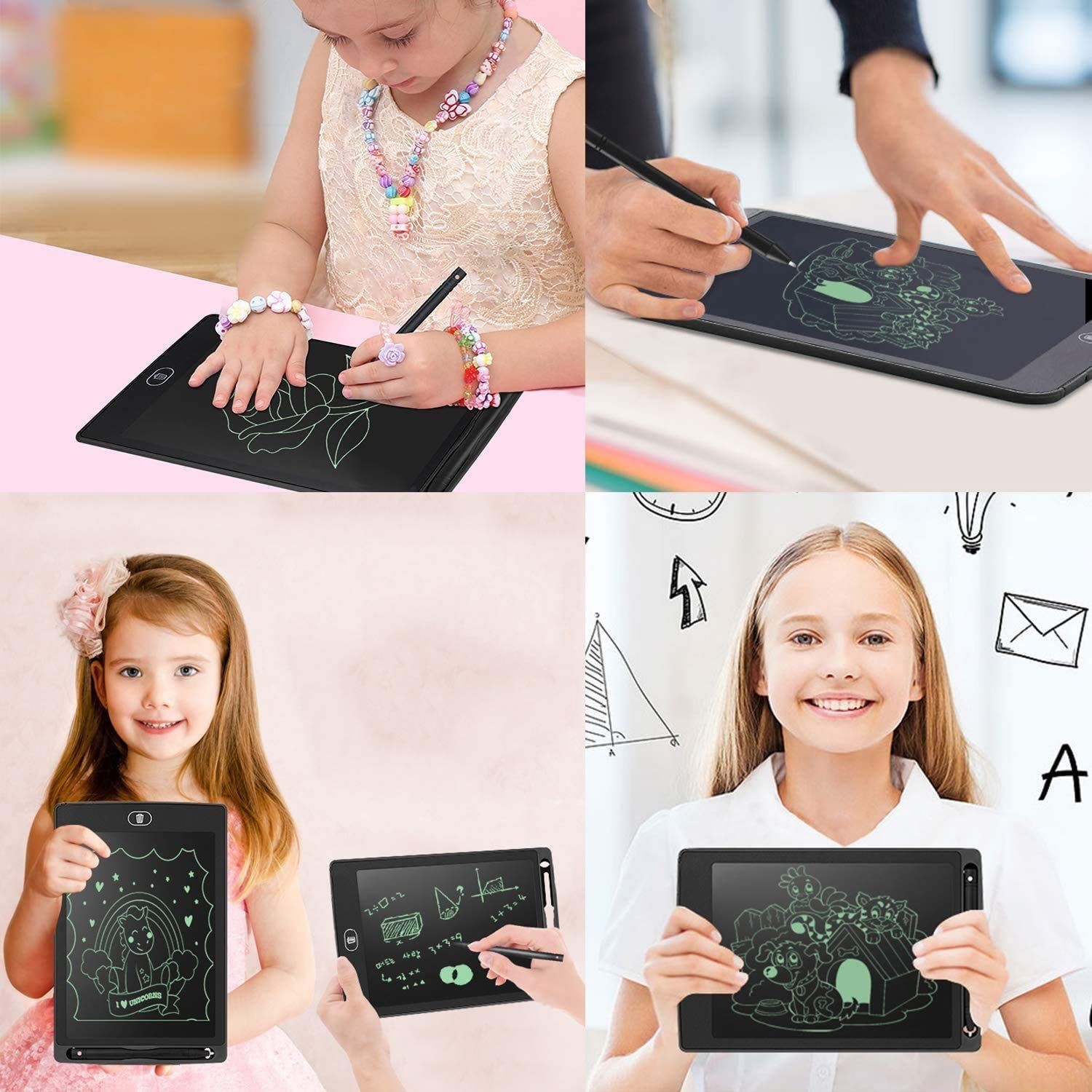 10′ inch LCD Writing Tablet Toddler Educational Toy Reusable Portable Tablet