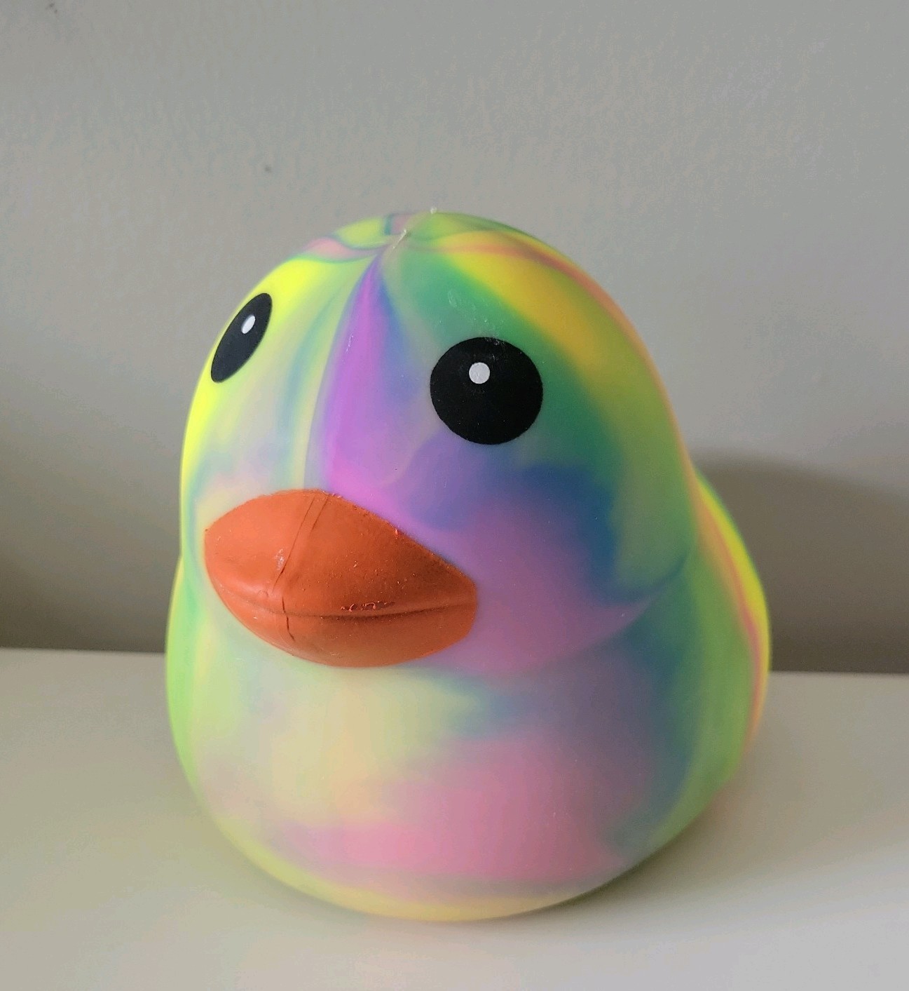 Sunny Days JUMBO Squeezy Tie Dye Duck Multi-Color Tiktok VIRAL Squishy Toy NEW